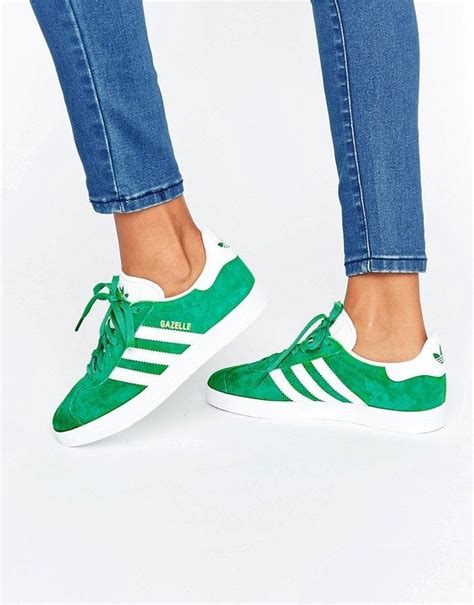 Adidas ladies green shoes